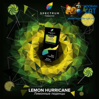 Заказать кальянный табак Spectrum Hard Lemon Hurricane (Спектрум Хард Лимонные Леденцы) 100г онлайн с доставкой всей России